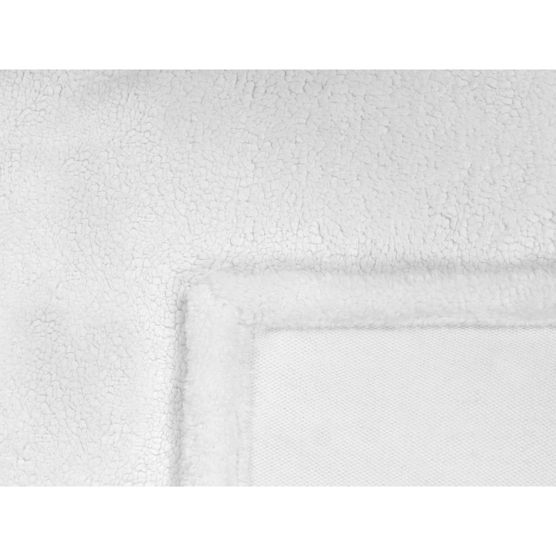 Koc MIRGE 125 x 150 cm Biały Koc MIRGE 125 x 150 cm Biały