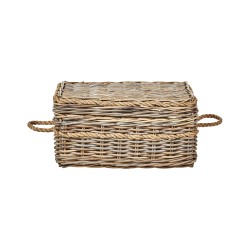 Zestaw 3 koszy GERASA Rattan Naturalny Zestaw 3 koszy GERASA Rattan Naturalny
