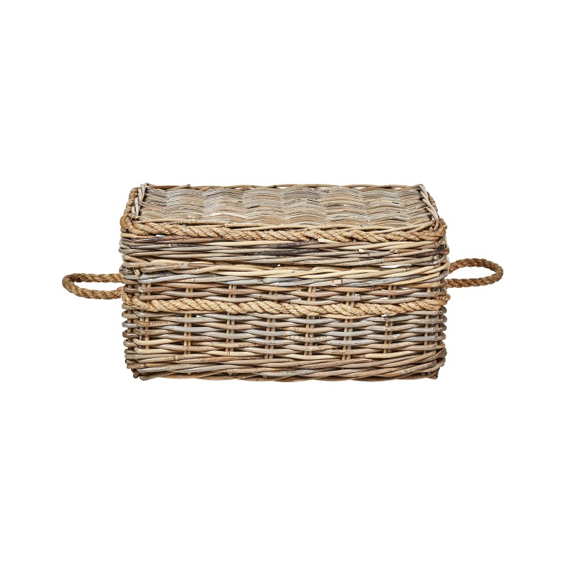 Zestaw 3 koszy GERASA Rattan Naturalny Zestaw 3 koszy GERASA Rattan Naturalny
