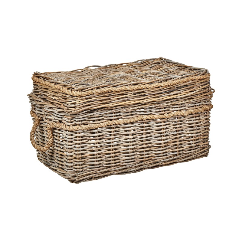 Zestaw 3 koszy GERASA Rattan Naturalny Zestaw 3 koszy GERASA Rattan Naturalny