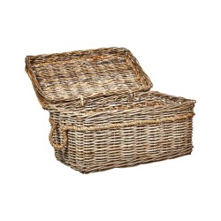 Zestaw 3 koszy GERASA Rattan Naturalny Zestaw 3 koszy GERASA Rattan Naturalny