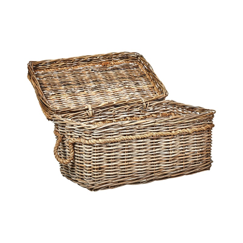 Zestaw 3 koszy GERASA Rattan Naturalny Zestaw 3 koszy GERASA Rattan Naturalny