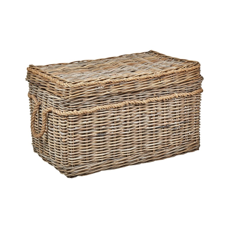 Zestaw 3 koszy GERASA Rattan Naturalny Zestaw 3 koszy GERASA Rattan Naturalny