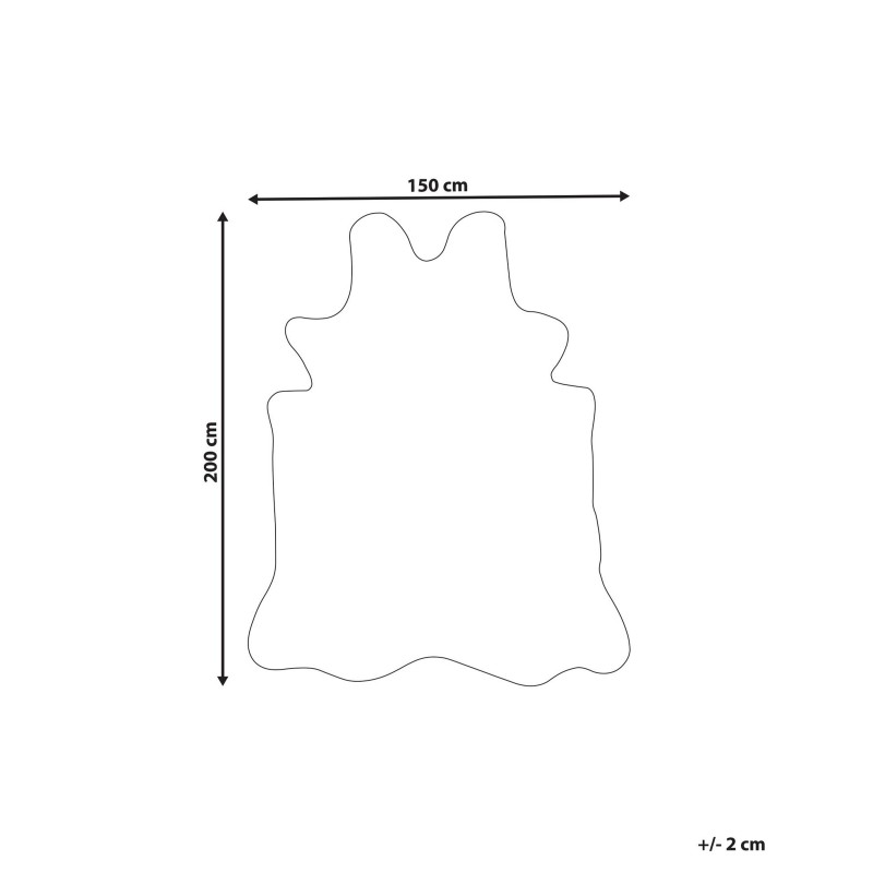 Dywan ze sztucznego futra 150 x 200 cm brązowy KNOLL Dywan ze sztucznego futra 150 x 200 cm brązowy KNOLL