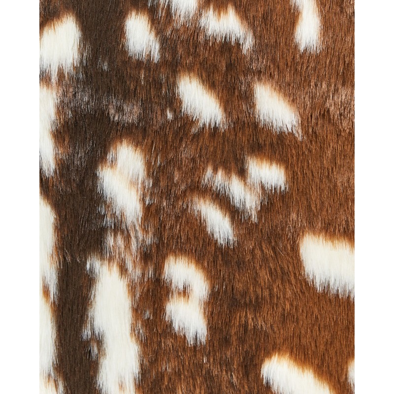 Dywan ze sztucznego futra 150 x 200 cm brązowy KNOLL Dywan ze sztucznego futra 150 x 200 cm brązowy KNOLL