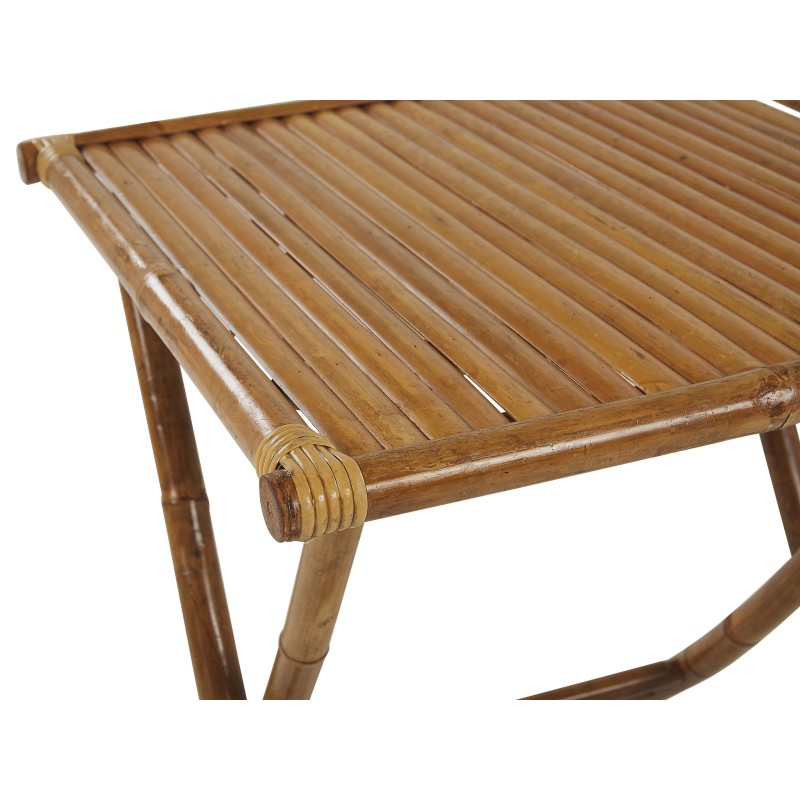 Stolik ogrodowy bambusowy 70 x 70 cm jasne drewno MOLISE Stolik ogrodowy bambusowy 70 x 70 cm jasne drewno MOLISE