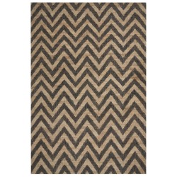 Dywan z juty 200 x 300 cm beżowo-czarny DEDEPINARI Dywan z juty 200 x 300 cm beżowo-czarny DEDEPINARI