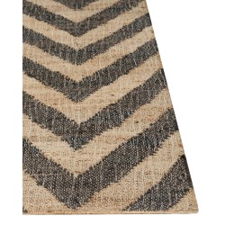 Dywan z juty 200 x 300 cm beżowo-czarny DEDEPINARI Dywan z juty 200 x 300 cm beżowo-czarny DEDEPINARI