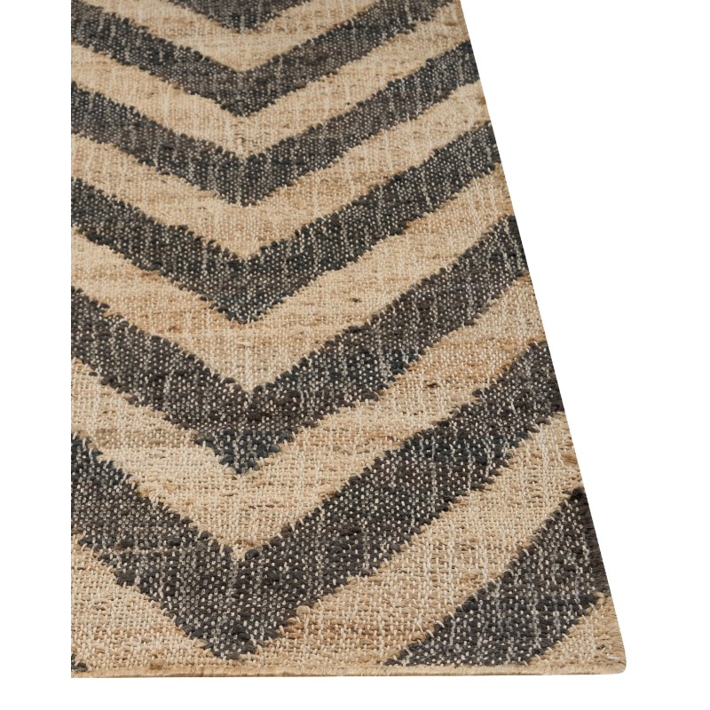 Dywan z juty 200 x 300 cm beżowo-czarny DEDEPINARI Dywan z juty 200 x 300 cm beżowo-czarny DEDEPINARI