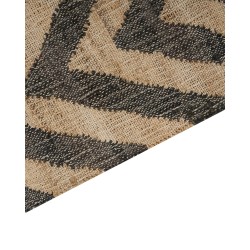Dywan z juty 200 x 300 cm beżowo-czarny DEDEPINARI Dywan z juty 200 x 300 cm beżowo-czarny DEDEPINARI