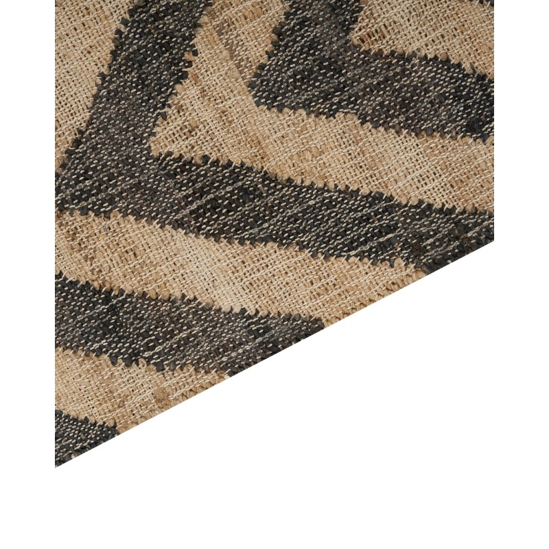 Dywan z juty 200 x 300 cm beżowo-czarny DEDEPINARI Dywan z juty 200 x 300 cm beżowo-czarny DEDEPINARI
