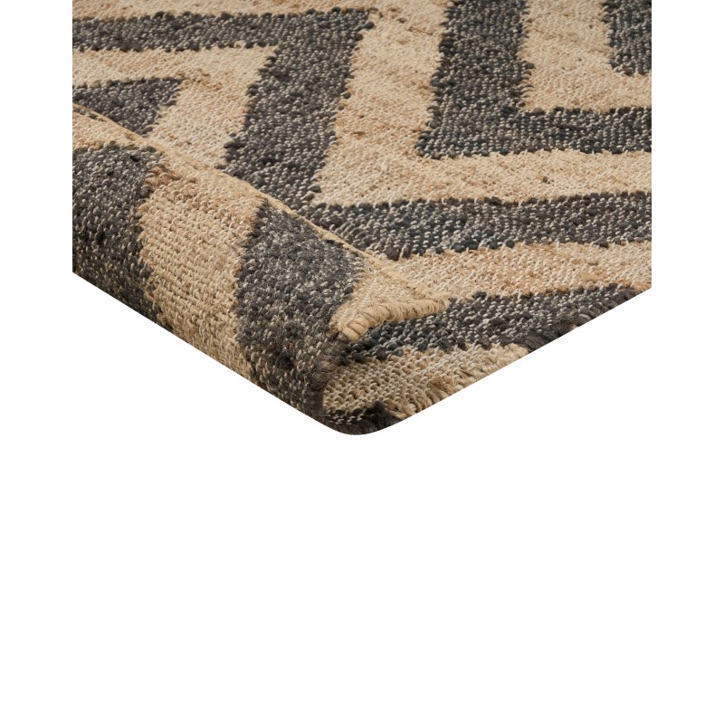 Dywan z juty 200 x 300 cm beżowo-czarny DEDEPINARI Dywan z juty 200 x 300 cm beżowo-czarny DEDEPINARI