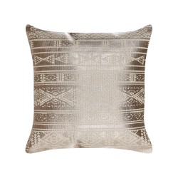 Poduszka dekoracyjna OUJDA Bawełna 50 x 50 cm Różowe złoto Wzór geometryczny