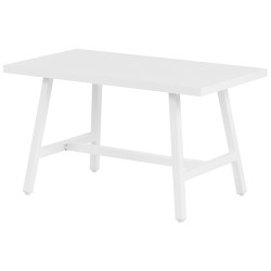 Stół ogrodowy FRATTE 120 cm 64 cm Metal Biały