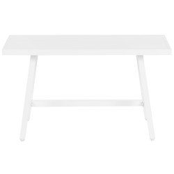 Stół ogrodowy FRATTE 120 cm 64 cm Metal Biały Stół ogrodowy FRATTE 120 cm 64 cm Metal Biały
