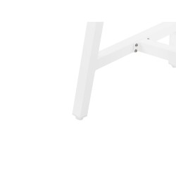 Stół ogrodowy FRATTE 120 cm 64 cm Metal Biały Stół ogrodowy FRATTE 120 cm 64 cm Metal Biały