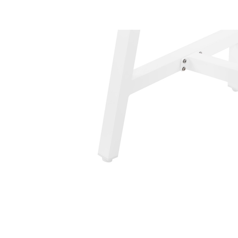Stół ogrodowy FRATTE 120 cm 64 cm Metal Biały Stół ogrodowy FRATTE 120 cm 64 cm Metal Biały