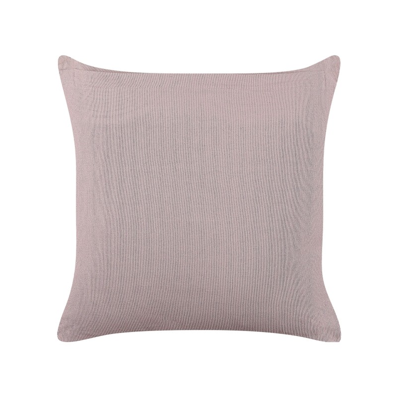 Zestaw 2 poduszek dekoracyjnych SILYBUM Welur 45 x 45 cm Różowy Wzór geometryczny Zestaw 2 poduszek dekoracyjnych SILYBUM Welur 45 x 45 cm Różowy Wzór geometryczny