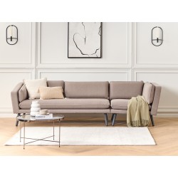 Sofa ogrodowa 3-osobowa prawostronna beżowa LORETELLO Sofa ogrodowa 3-osobowa prawostronna beżowa LORETELLO