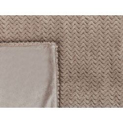 Narzuta na łóżko SURMI Sztuczne futro 200 x 220 cm Jasnobrązowy Narzuta na łóżko SURMI Sztuczne futro 200 x 220 cm Jasnobrązowy