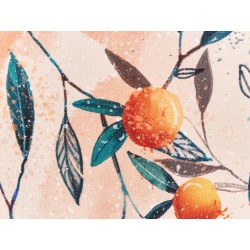 Zestaw 2 poduszek ogrodowych PIALPETTA 40 x 60 cm Pomarańczowy Wzór roślinny Zestaw 2 poduszek ogrodowych PIALPETTA 40 x 60 cm Pomarańczowy Wzór roślinny