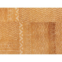 Koc FIROZABAD Bawełna 130 x 180 cm Pomarańczowy Koc FIROZABAD Bawełna 130 x 180 cm Pomarańczowy
