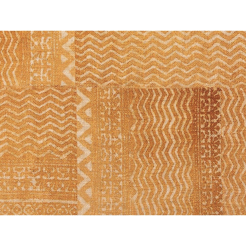 Koc FIROZABAD Bawełna 130 x 180 cm Pomarańczowy Koc FIROZABAD Bawełna 130 x 180 cm Pomarańczowy