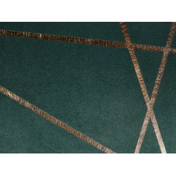 Zestaw 2 poduszek dekoracyjnych PINUS Welur 45 x 45 cm Ciemnozielony Wzór geometryczny Zestaw 2 poduszek dekoracyjnych PINUS Welur 45 x 45 cm Ciemnozielony Wzór geometryczny