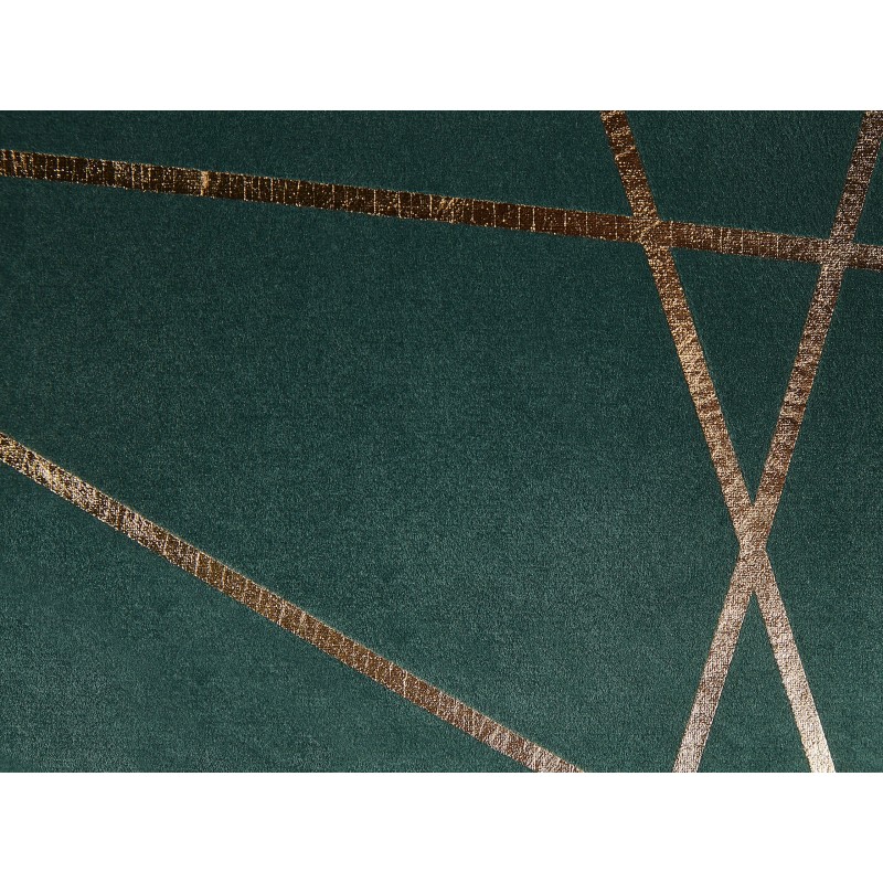 Zestaw 2 poduszek dekoracyjnych PINUS Welur 45 x 45 cm Ciemnozielony Wzór geometryczny Zestaw 2 poduszek dekoracyjnych PINUS Welur 45 x 45 cm Ciemnozielony Wzór geometryczny