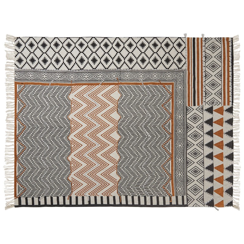 Koc PRODDATUR Bawełna 130 x 180 cm Kolorowy Koc PRODDATUR Bawełna 130 x 180 cm Kolorowy