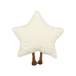 Poduszka dekoracyjna dla dzieci gwiazda 40 x 40 cm biała STARFRUIT Poduszka dekoracyjna dla dzieci gwiazda 40 x 40 cm biała STARFRUIT