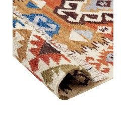 Dywan wełniany kilim 200 x 300 cm wielokolorowy VOSKETAP Dywan wełniany kilim 200 x 300 cm wielokolorowy VOSKETAP