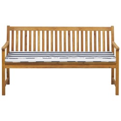Ławka ogrodowa z poduchą VIVARA 160 cm Certyfikowane drewno akacjowe Granatowy Ławka ogrodowa z poduchą VIVARA 160 cm Certyfikowane drewno akacjowe Granatowy