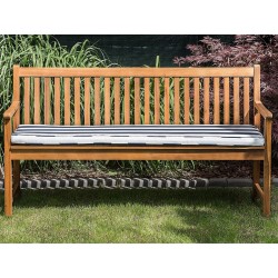 Ławka ogrodowa z poduchą VIVARA 160 cm Certyfikowane drewno akacjowe Granatowy Ławka ogrodowa z poduchą VIVARA 160 cm Certyfikowane drewno akacjowe Granatowy