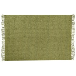 Koc VELLA Bawełna 150 x 200 cm Oliwkowy Koc VELLA Bawełna 150 x 200 cm Oliwkowy