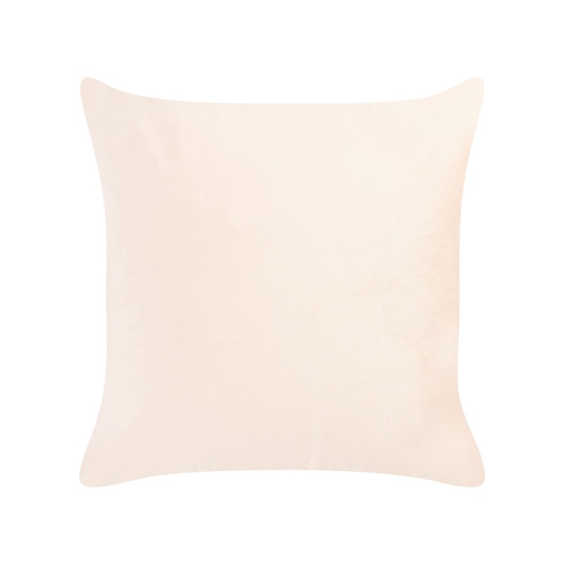 Zestaw 2 poduszek dekoracyjnych YARROW Welur 45 x 45 cm Beżowy Wzór geometryczny Zestaw 2 poduszek dekoracyjnych YARROW Welur 45 x 45 cm Beżowy Wzór geometryczny