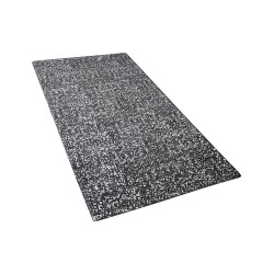 Dywan z wiskozy 80 x 150 cm szaro-srebrny ESEL Dywan z wiskozy 80 x 150 cm szaro-srebrny ESEL