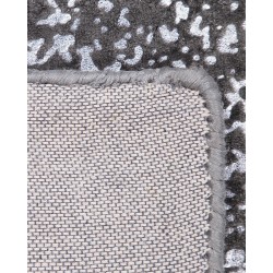 Dywan z wiskozy 80 x 150 cm szaro-srebrny ESEL Dywan z wiskozy 80 x 150 cm szaro-srebrny ESEL