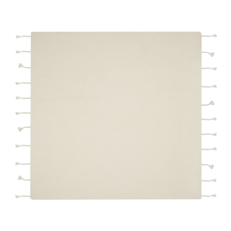 Koc NAZILLI Bawełna 125 x 150 cm Beżowy Koc NAZILLI Bawełna 125 x 150 cm Beżowy