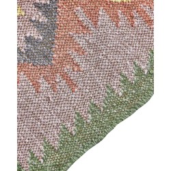 Dywan zewnętrzny 140 x 200 cm wielokolorowy SAHBAZ Dywan zewnętrzny 140 x 200 cm wielokolorowy SAHBAZ