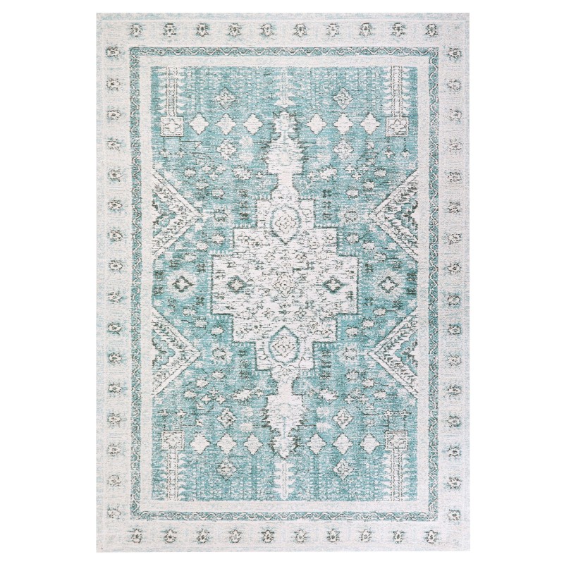 Dywan bawełniany 160 x 230 cm miętowy FULLA Dywan bawełniany 160 x 230 cm miętowy FULLA