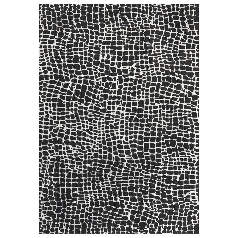 Dywan 160 x 230 cm czarno-biały PUNGE Dywan 160 x 230 cm czarno-biały PUNGE