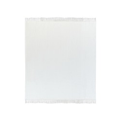 Koc AMPARA Bawełna 200 x 220 cm Złamana biel Koc AMPARA Bawełna 200 x 220 cm Złamana biel