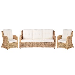 Zestaw ogrodowy dla 5 osób ALESSANO Rattan Naturalny Zestaw ogrodowy dla 5 osób ALESSANO Rattan Naturalny