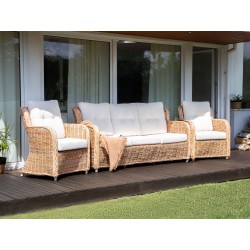 Zestaw ogrodowy dla 5 osób ALESSANO Rattan Naturalny Zestaw ogrodowy dla 5 osób ALESSANO Rattan Naturalny
