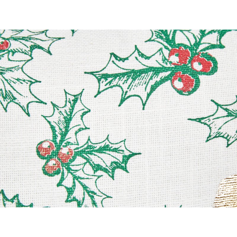 Zestaw 2 poduszek dekoracyjnych ZAMIA Bawełna 45 x 45 cm Biały Wzór świąteczny Zestaw 2 poduszek dekoracyjnych ZAMIA Bawełna 45 x 45 cm Biały Wzór świąteczny