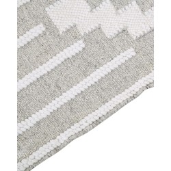Dywan zewnętrzny 80 x 150 cm szaro-biały TABIAT Dywan zewnętrzny 80 x 150 cm szaro-biały TABIAT