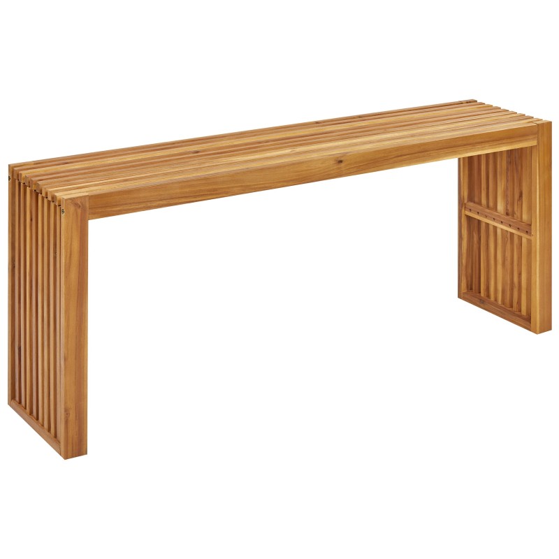 Stolik kawowy ogrodowy BELLANO 35 cm 150 cm Drewno akacjowe Brązowy Stolik kawowy ogrodowy BELLANO 35 cm 150 cm Drewno akacjowe Brązowy