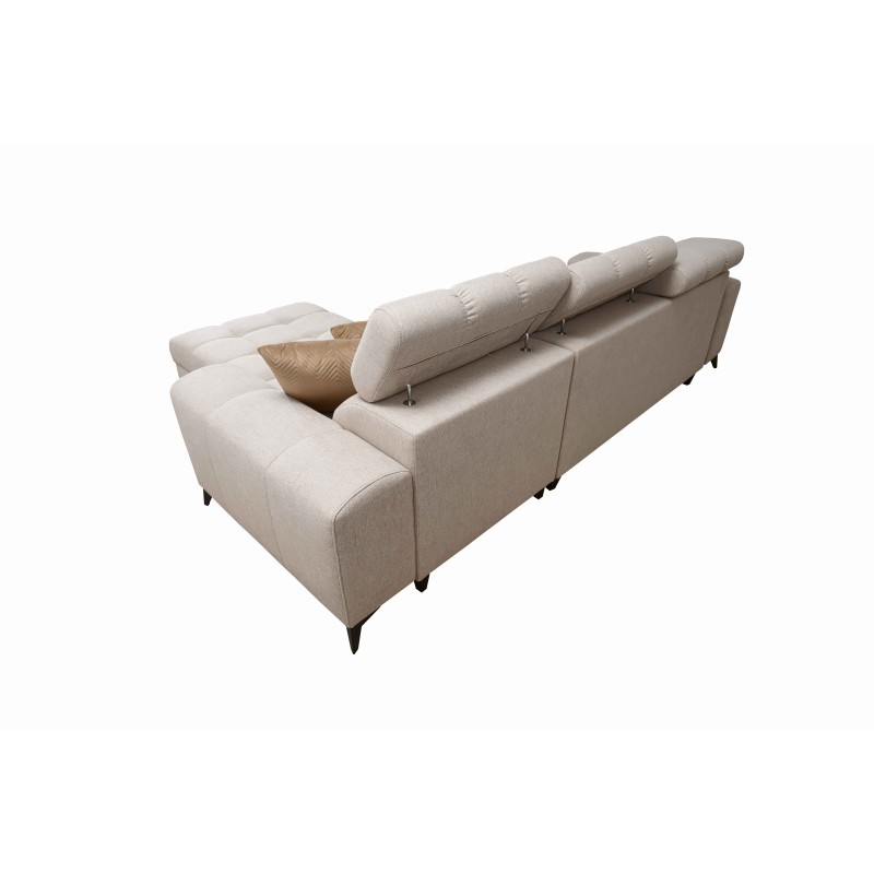 Ecksofa Venna I Mini mit Schlaffunktion und USB-Anschluss im Stoff Plüsch, Avra 16 Ecksofa Venna I Mini mit Schlaffunktion und USB-Anschluss im Stoff Plüsch, Avra 16