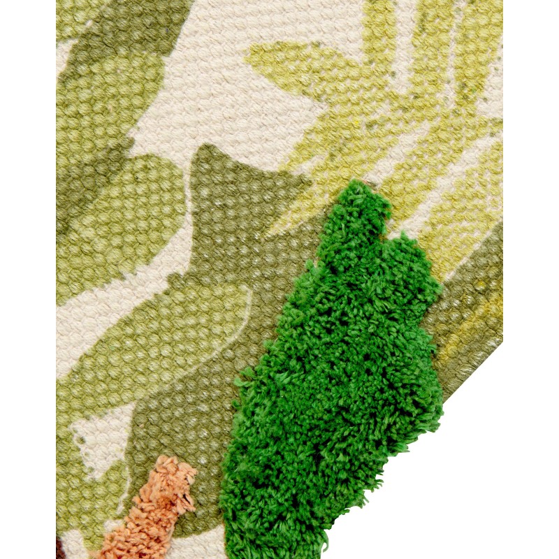 Dywan dziecięcy bawełniany motyw dżungli 80 x 150 cm wielokolorowy JANHTO Dywan dziecięcy bawełniany motyw dżungli 80 x 150 cm wielokolorowy JANHTO